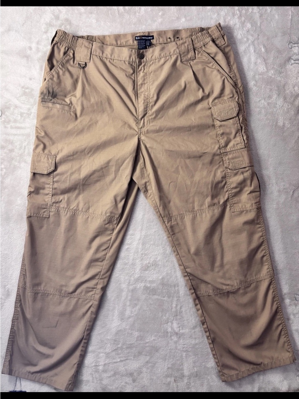 5.11 Tactical Series Ripstop Cargo Pants Mens 42x30 Khaki Utility Tactical